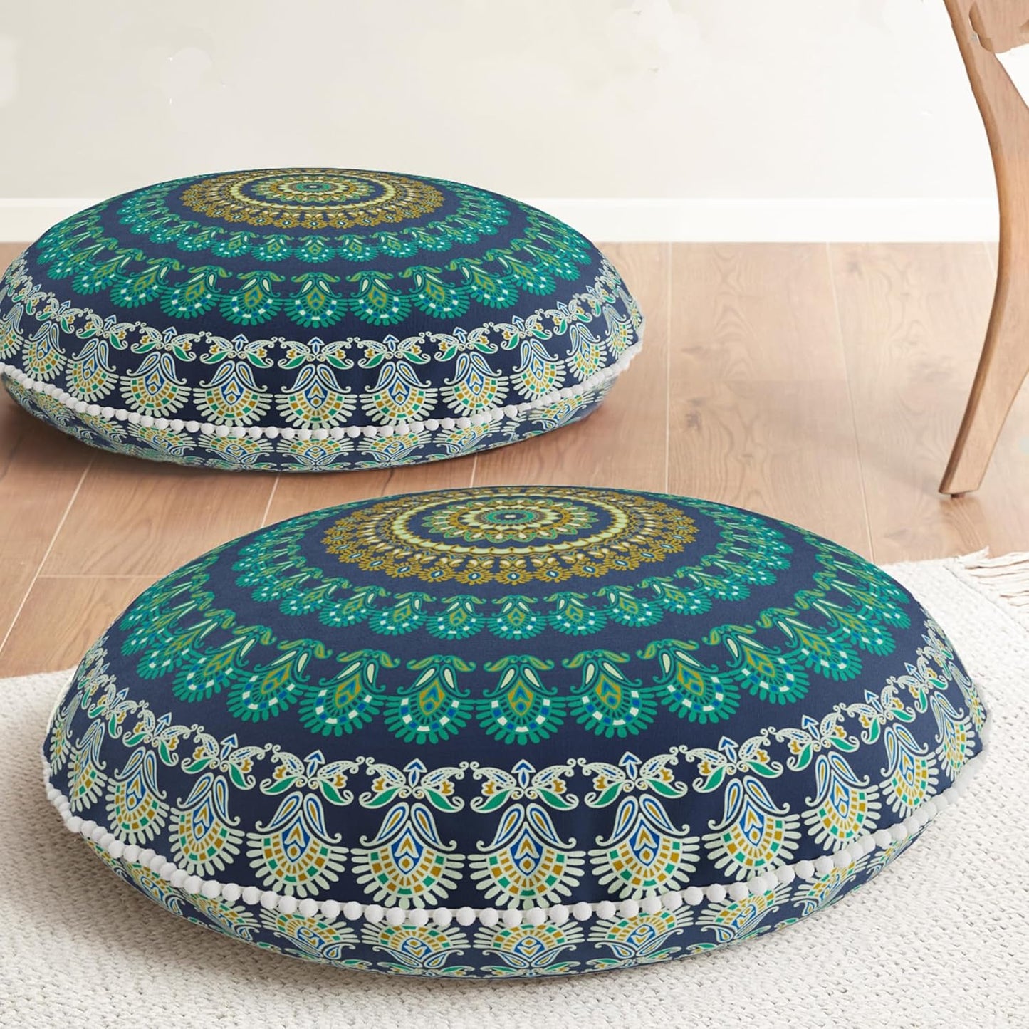 Codi Meditation Floor Pillow Set of 2 for Yoga and Living Room