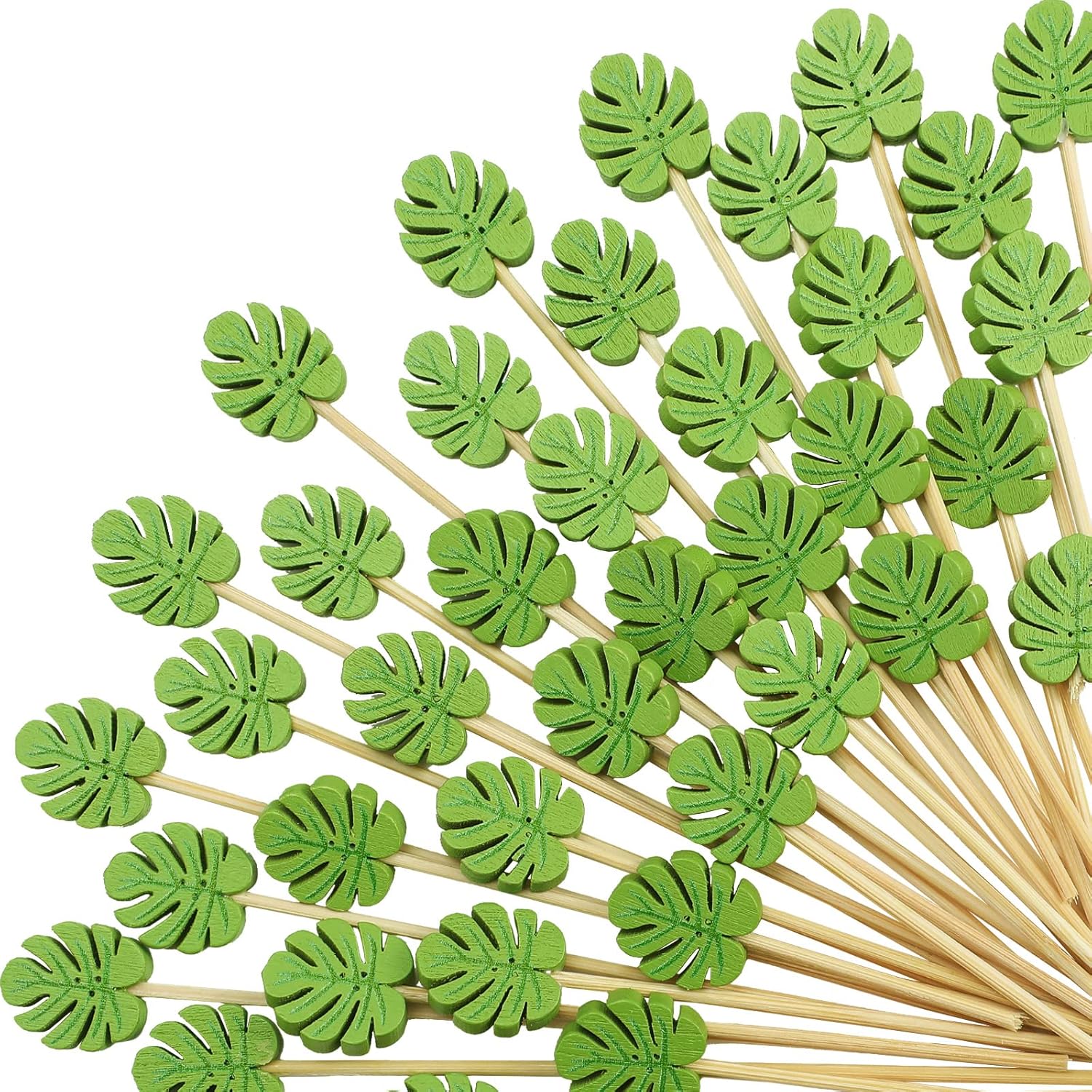 200 Bamboo Cocktail Picks, Disposable & Fancy for Summer Parties