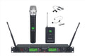 GTD Audio 2x800 Channel UHF Wireless Mic System 733HL - Reliable Range