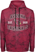 FOCO NFL Men's Established Wordmark Camo Performance Pullover Hoodie