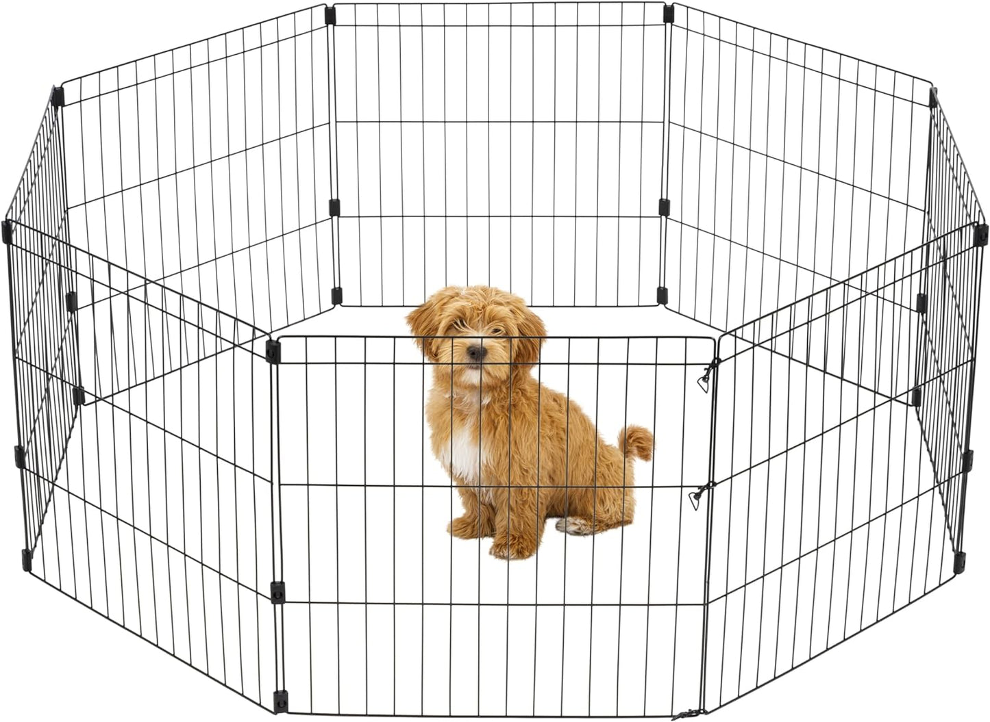 IRIS Metal Dog Playpen: Indoor/Outdoor Fence - Foldable & Customizable