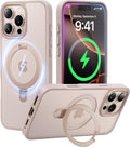 iPhone 16 Pro Case with Magnetic Invisible Stand - Slim Desert Gold