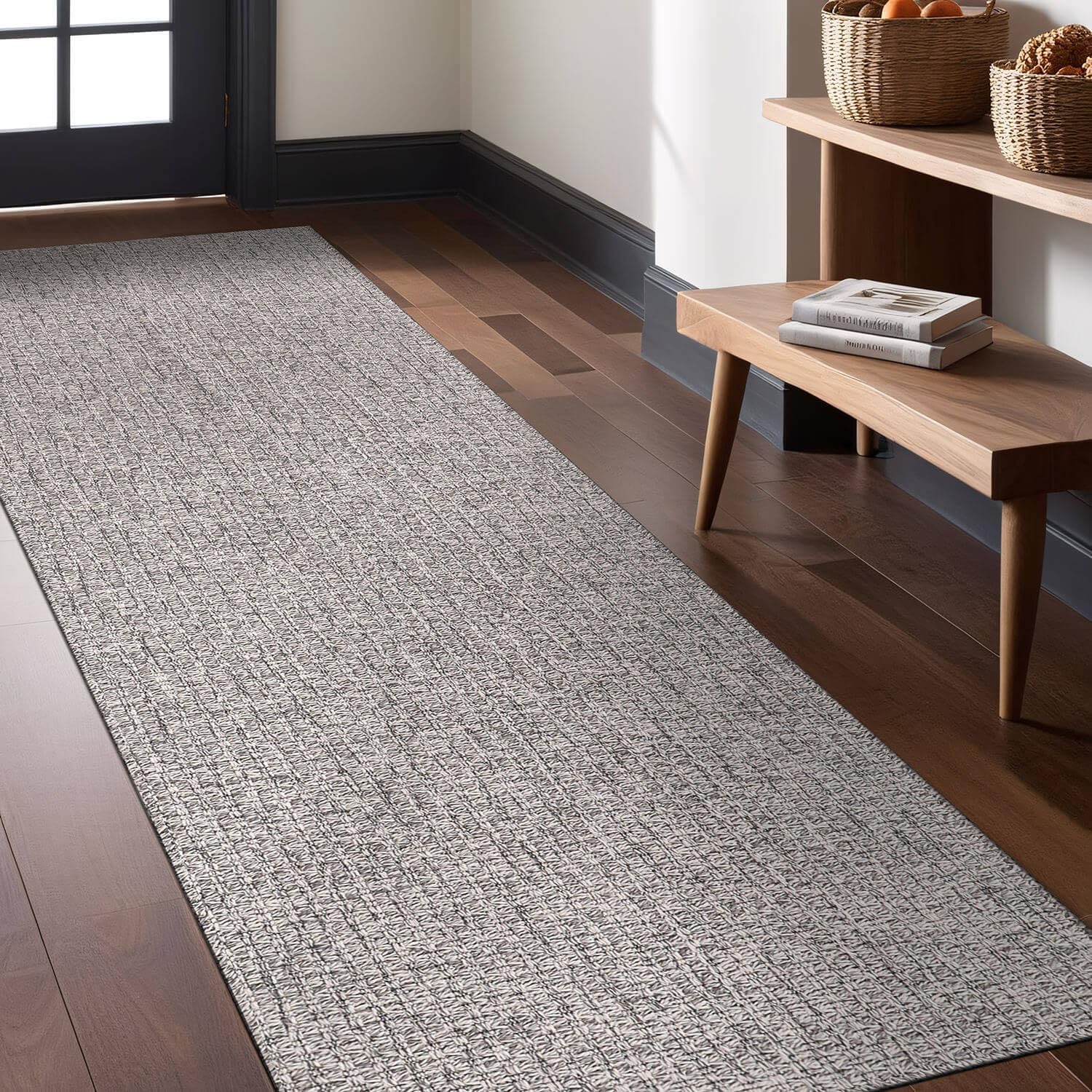 Easy Jute Rugs 2x7 Gray Color for Living Room and Patio Use