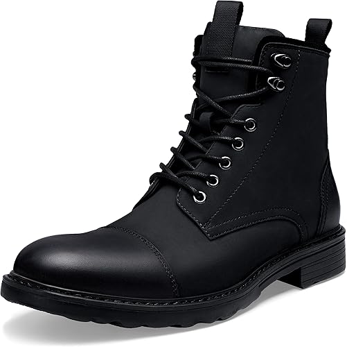 Vostey Mens Boots Motorcycle Casual Waterproof Chukka Boots