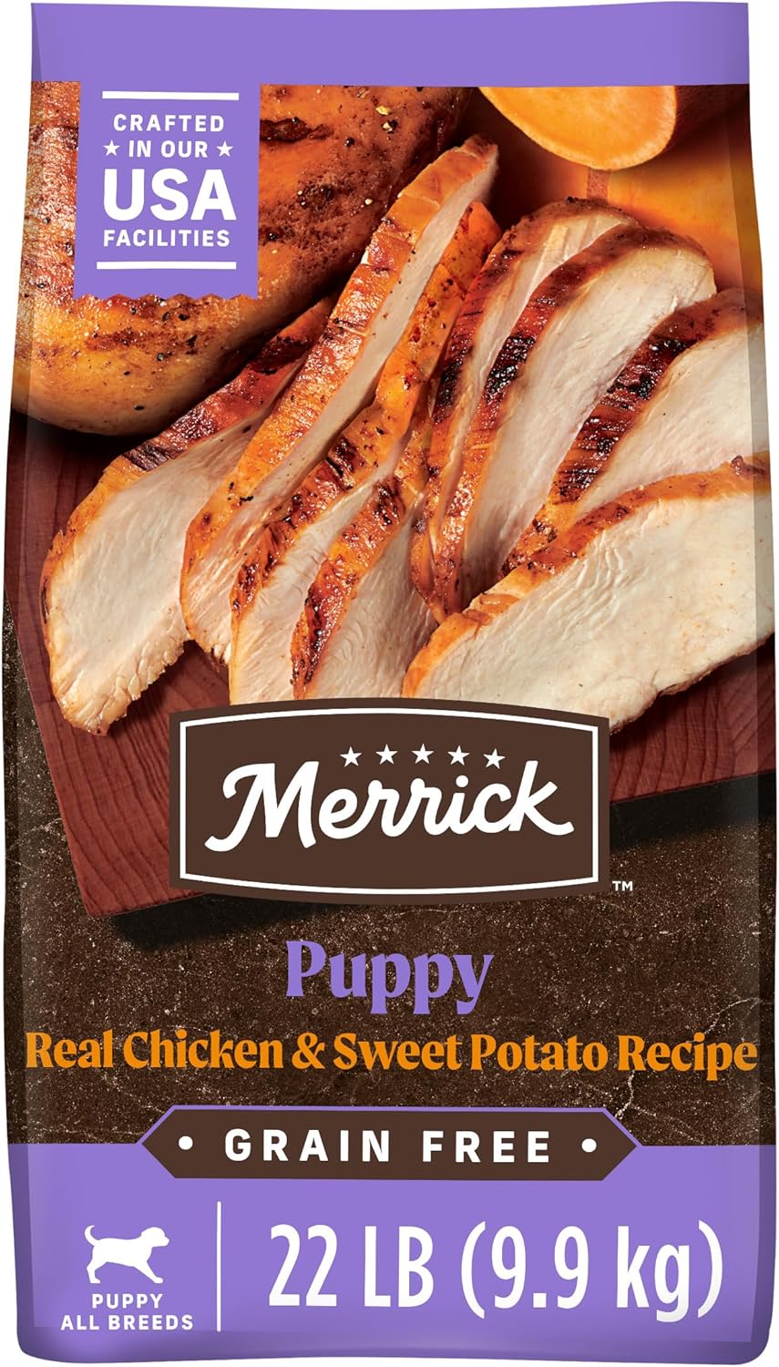 Merrick Premium Grain Free Dry Puppy Food with Real Chicken