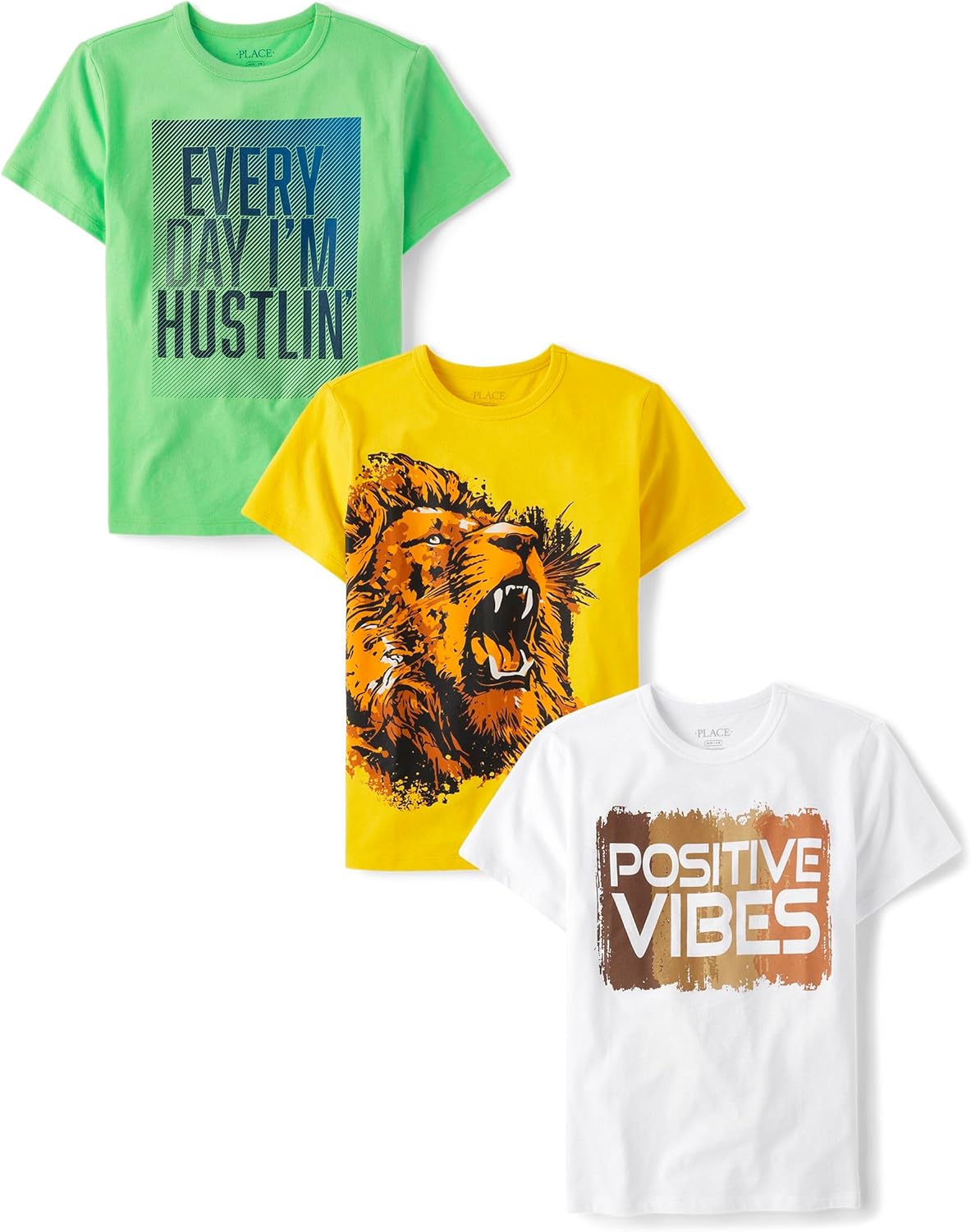 Boys Gamer Sports Short Sleeve Graphic T-Shirts 3 Pack for Kids