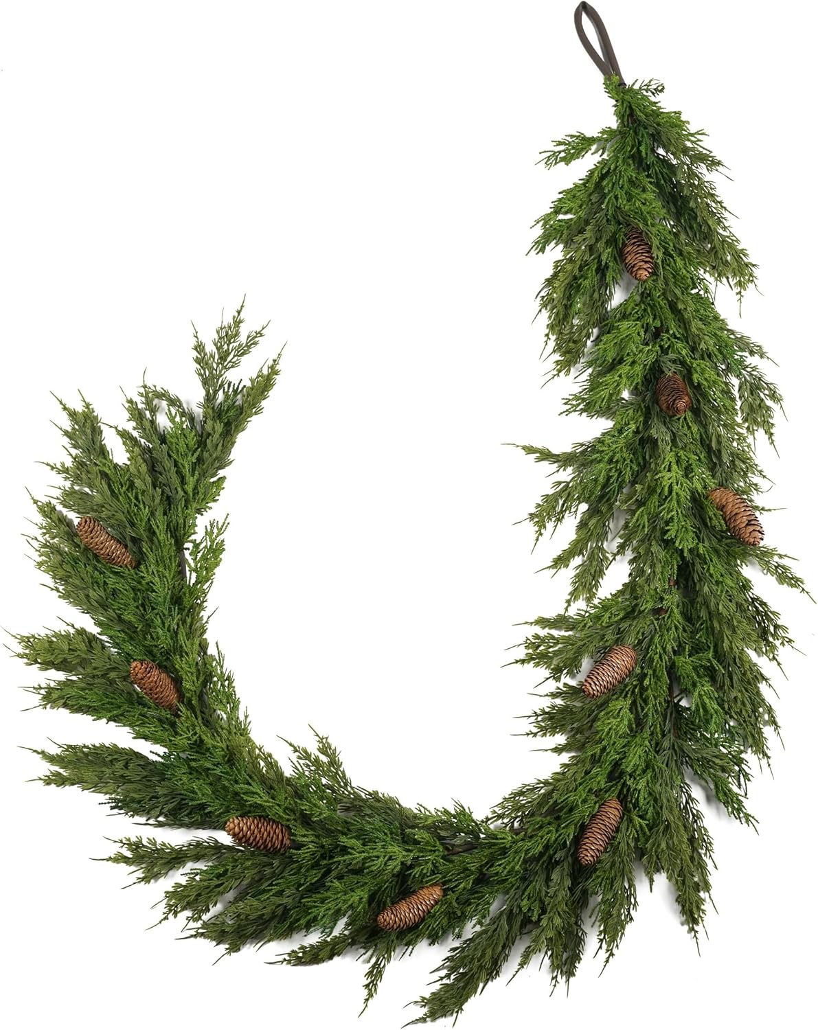 Norfolk Pine Garland 6ft Real Touch Christmas Decor for Home