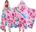 Todder Beach Towels with Hood 30in x 50in - Soft 100% Cotton Wrap
