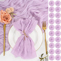 Lavender Cheesecloth Napkins Set of 100 for Elegant Events