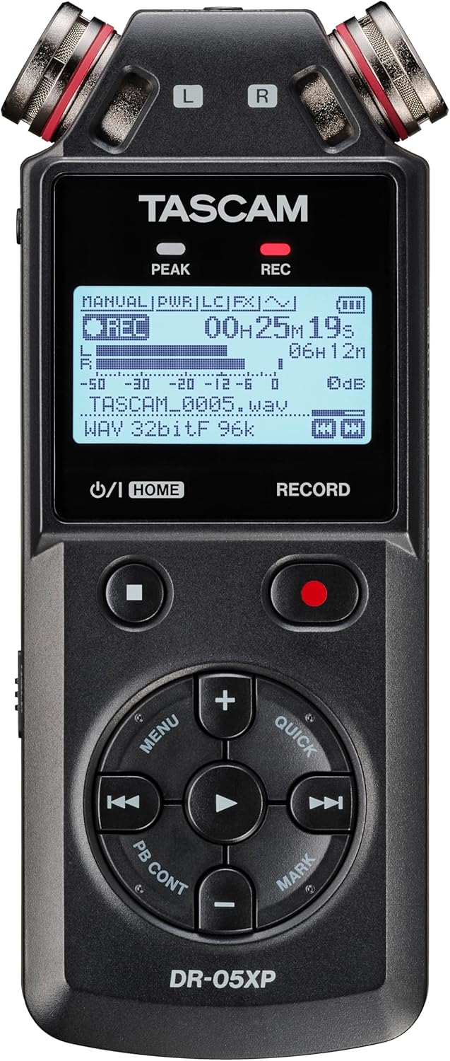 TASCAM DR-05XP Portable Handheld Field Recorder for Audio