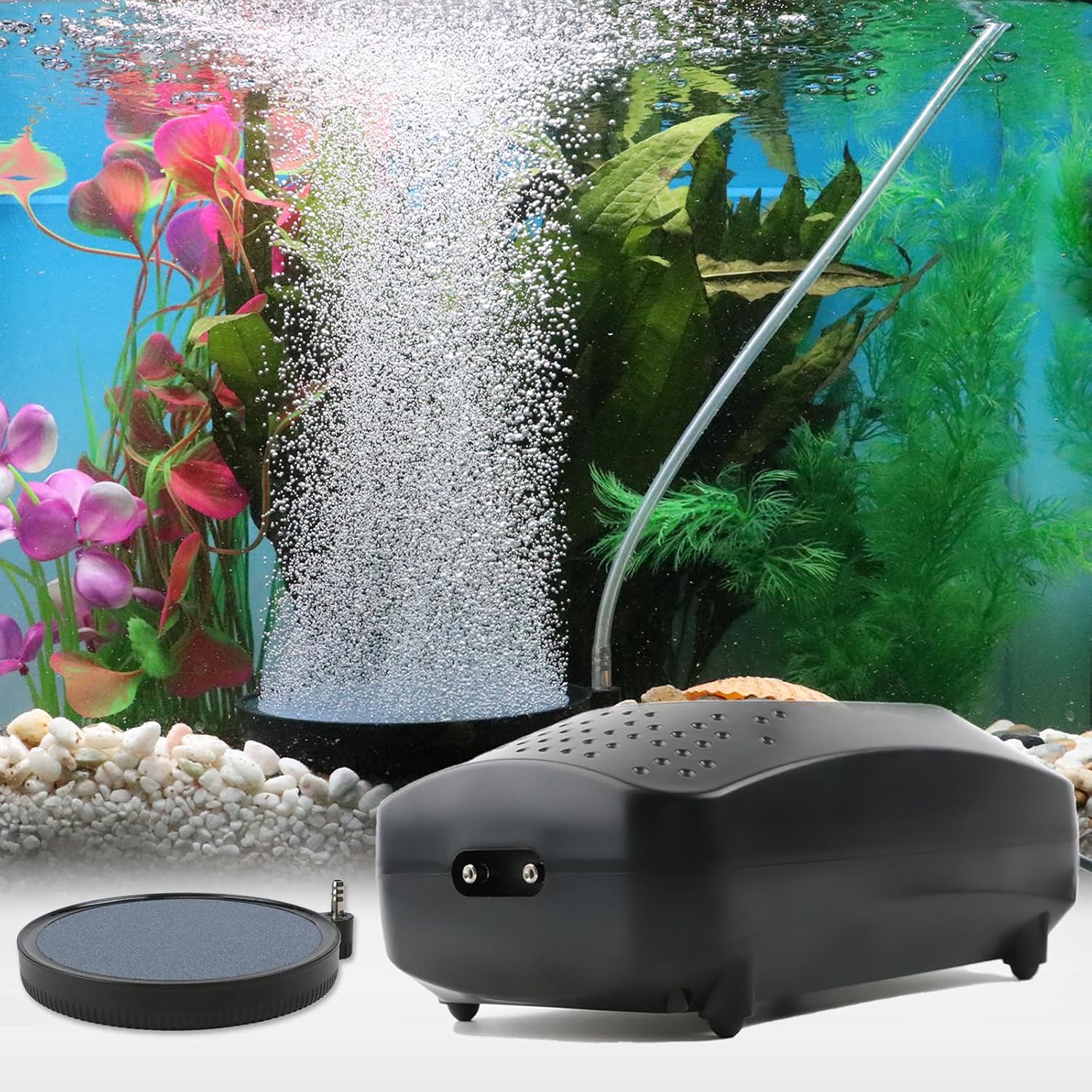 Coospider Upgrade 12W Aquarium Air Pump for Large Tanks