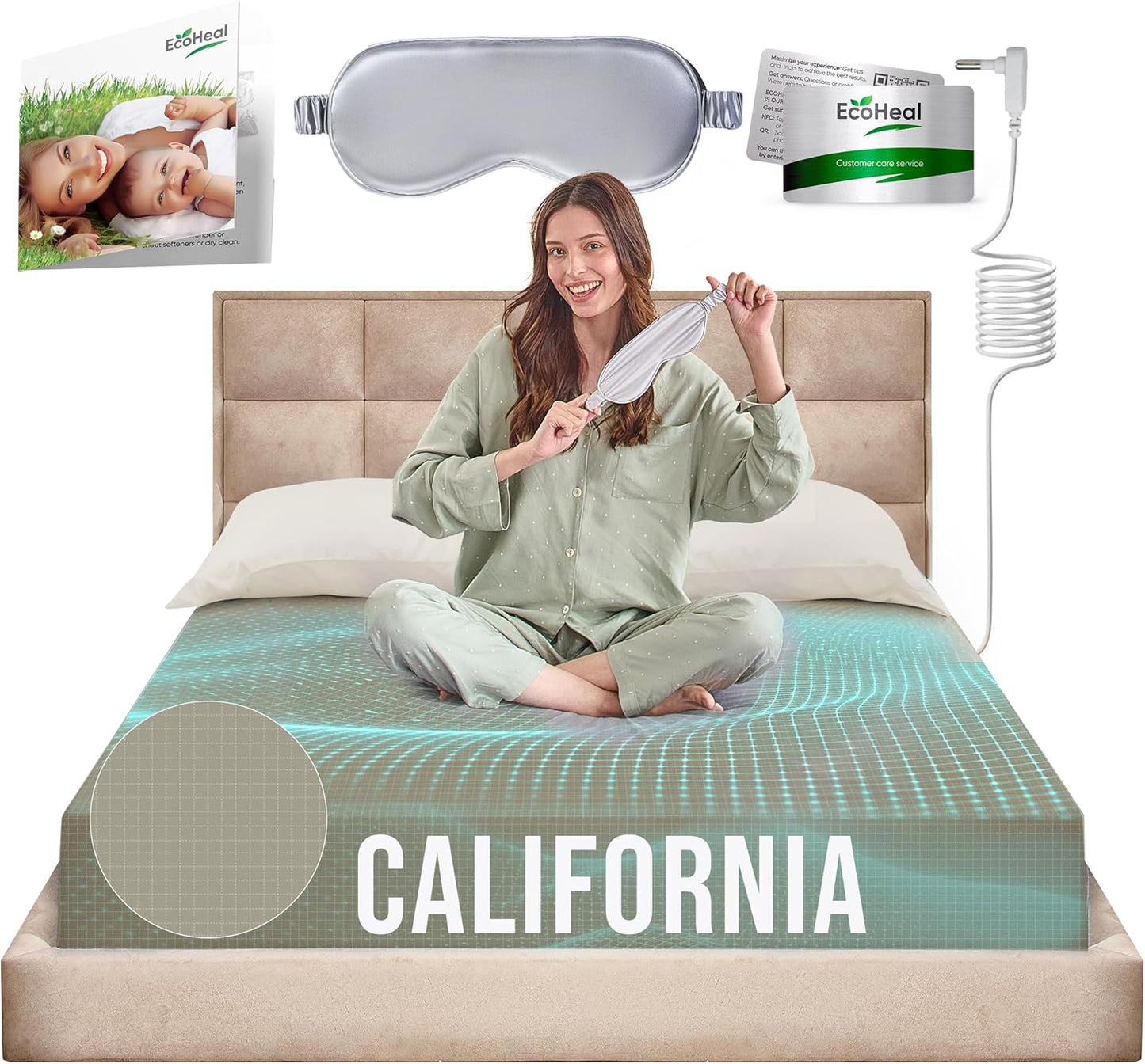 Grounding Sheets for Better Sleep with Organic Cotton and Silver
