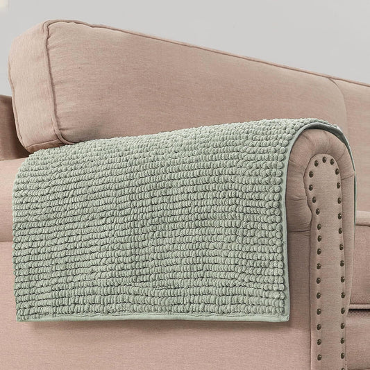 Plush Chenille Couch Armrest Cover for Pets and Furniture
