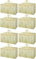 BALEINE Oversized Moving Bags - Heavy-Duty Storage Tote 8-Pack