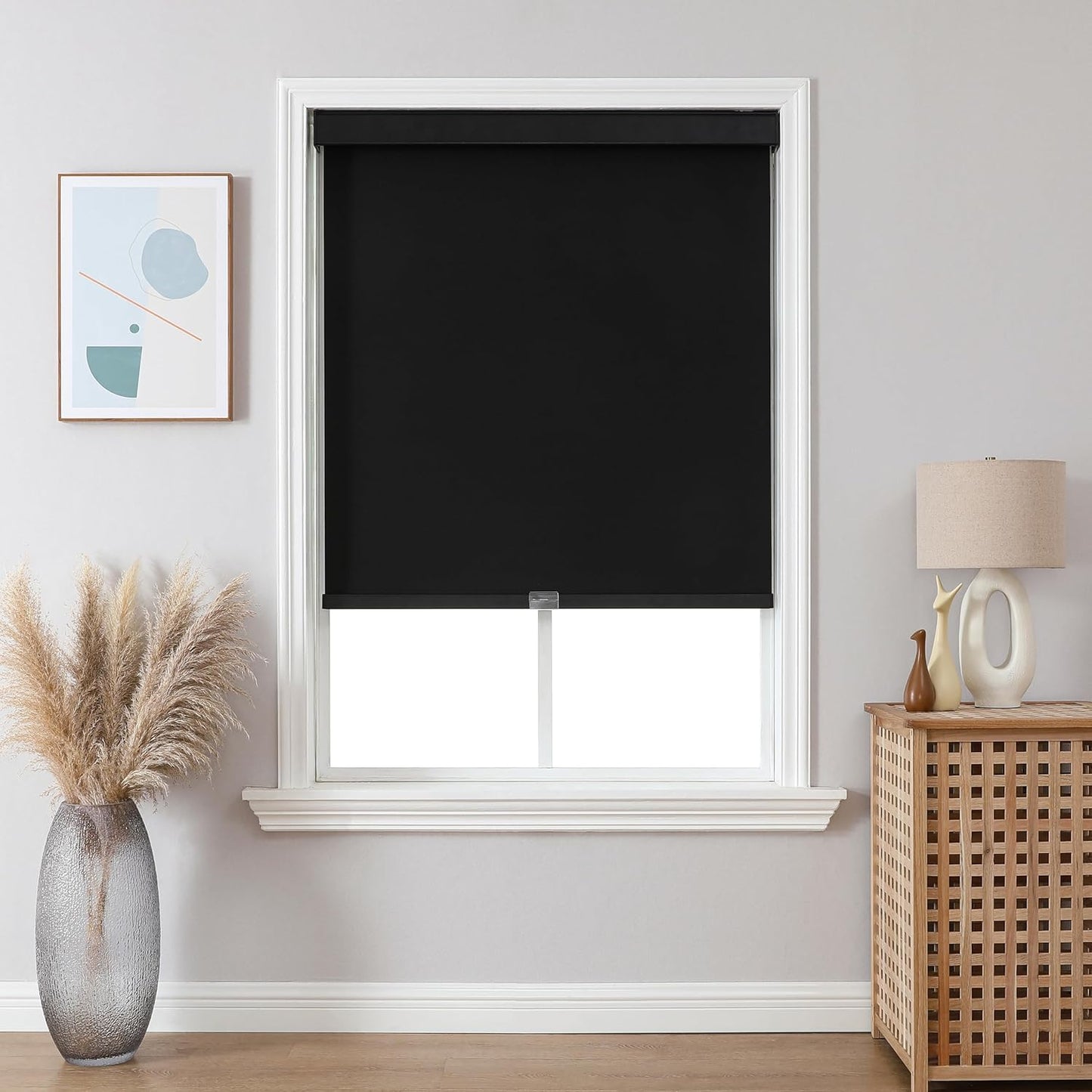 Joydeco 100% Blackout Roller Shades Cordless Blinds for Windows