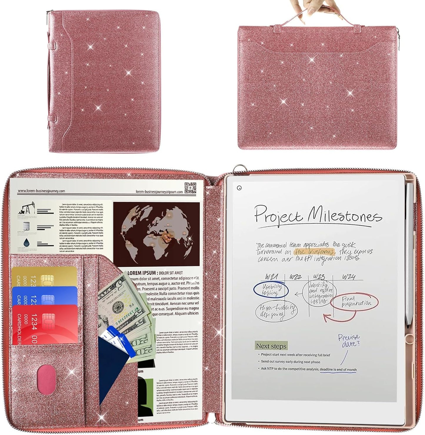 Remarkable Paper Pro Tablet Case with Unique Zipper Design