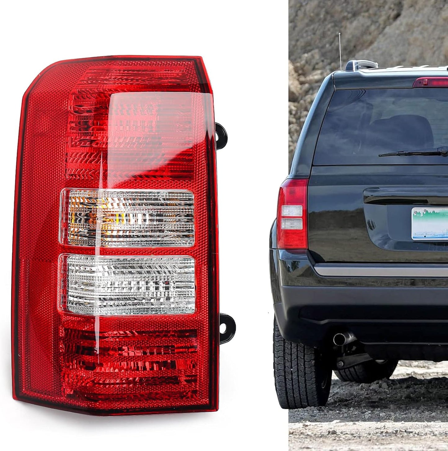 FIONE Jeep Patriot Taillight Assembly 2008-2017 Left Driver Side