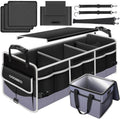 Car Trunk Organizer with Portable Leak Proof Cooler Bag - Collapsible