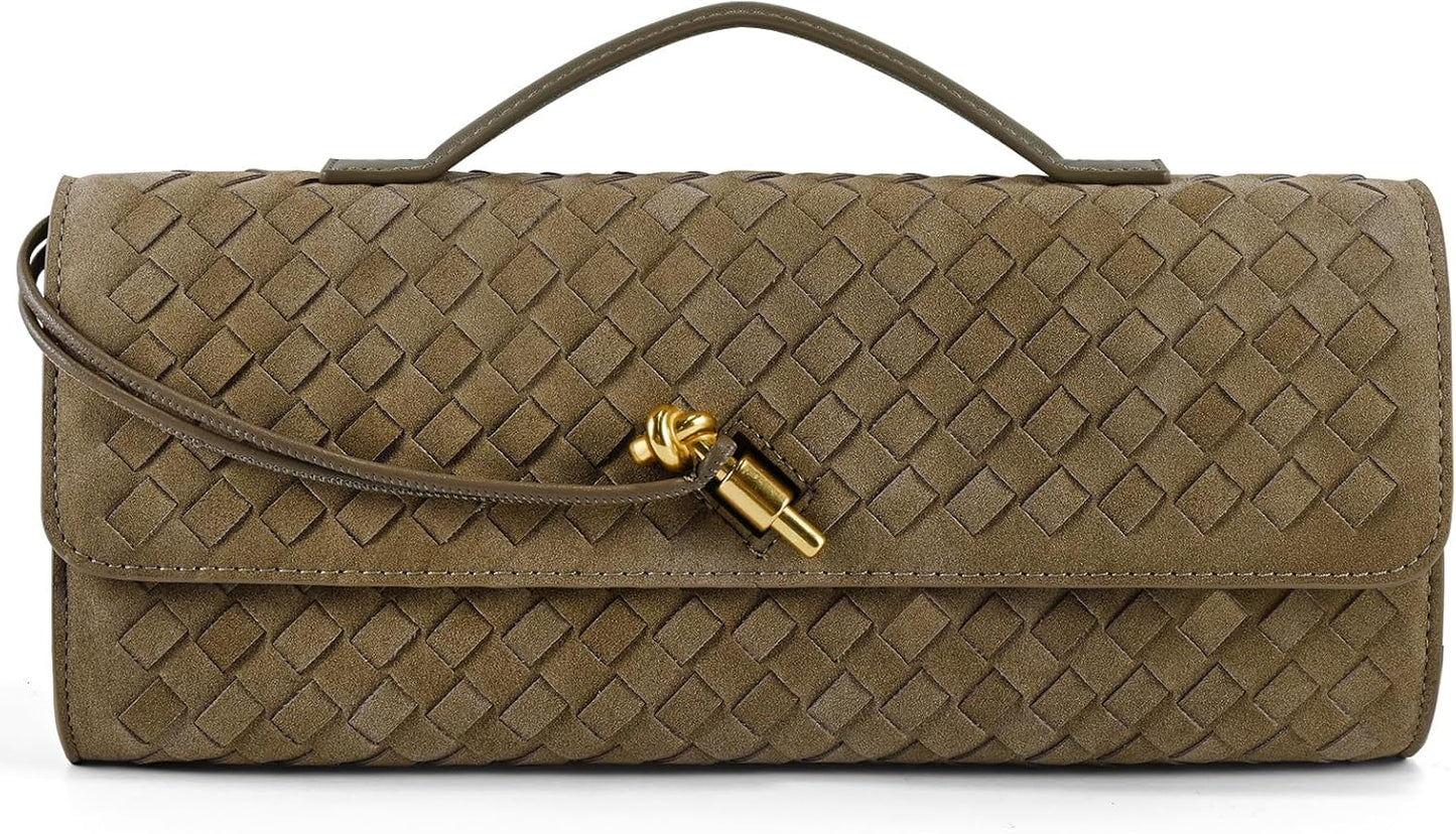 Woven Clutch Purses for Women - Stylish Formal Evening Bag