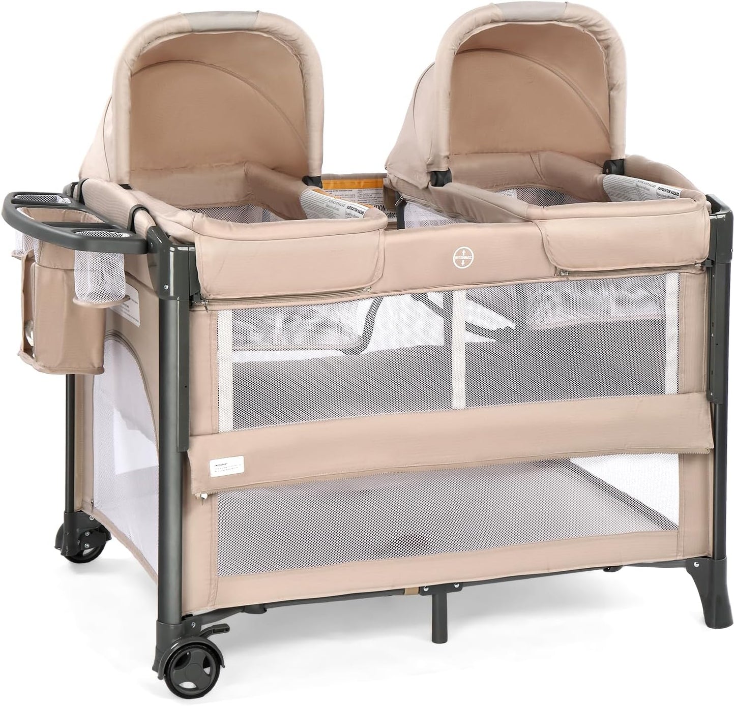 JOYMOR Twin Bassinet for Baby: Versatile Bedside Sleeper