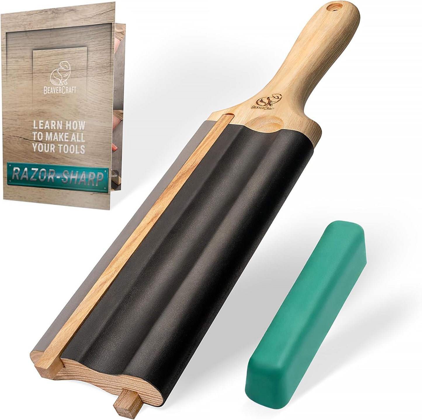 BeaverCraft LS5P1 Wood Carving Strop for Sharp Tools and Knives
