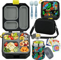 Bento Lunch Box for Kids with 12oz Soup Thermo - Leak-Proof Kids Lunch