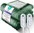 Electric Heated Blanket Queen - UltraCozy Flannel & Sherpa