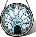 Stained Glass Window Hanging Halloween Suncatcher - Spooky Sun Catcher