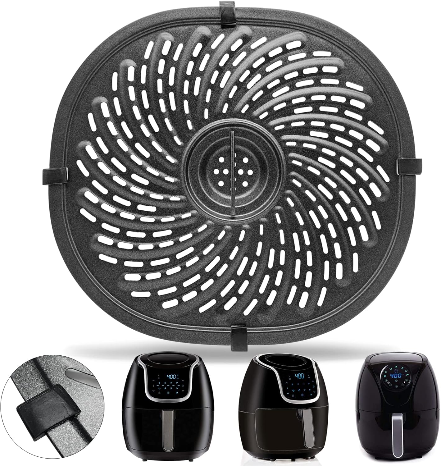 Nonstick Grill Pan Upgrade for 7QT Air Fryers