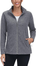 TACVASEN Women's Full Zip Fleece Jacket - Ultra-Soft Microfleece