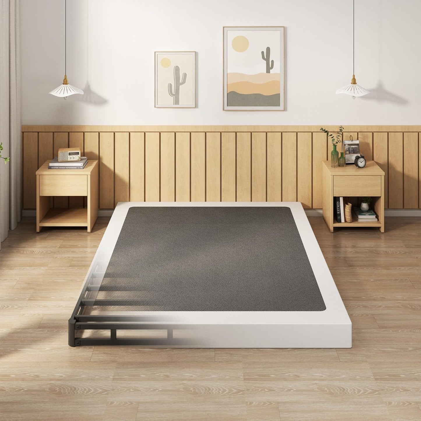 EMODA 5 Inch Box Spring Queen Size Bed Base for Comfort