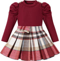Fuermos Toddler Girl Clothes Puff Sleeve Top and Skirt Set