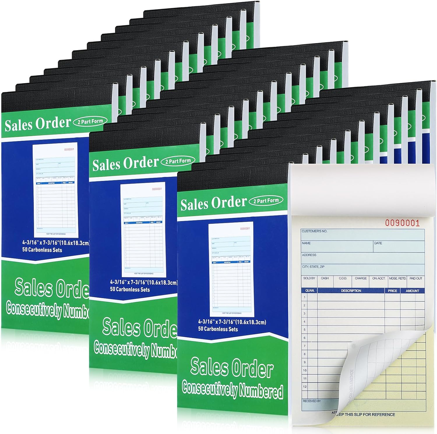 Lincia 34 Pads Sales Order Books for Efficient Record Keeping