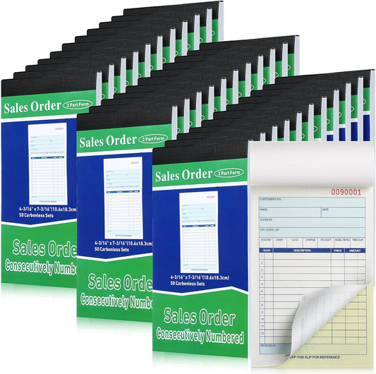 Lincia 34 Pads Sales Order Books for Efficient Record Keeping