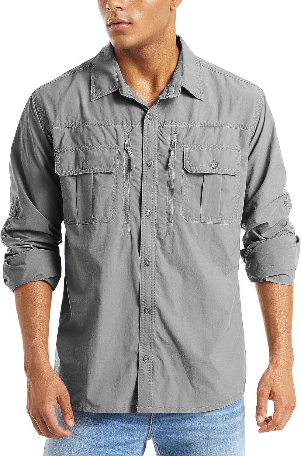 MAGCOMSEN Men's UPF 50+ Sun Protection Shirts for Outdoor Fun