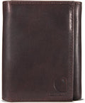 Carhartt Men's Durable Oil Tan Leather Wallets - Rugged Everyday Carry