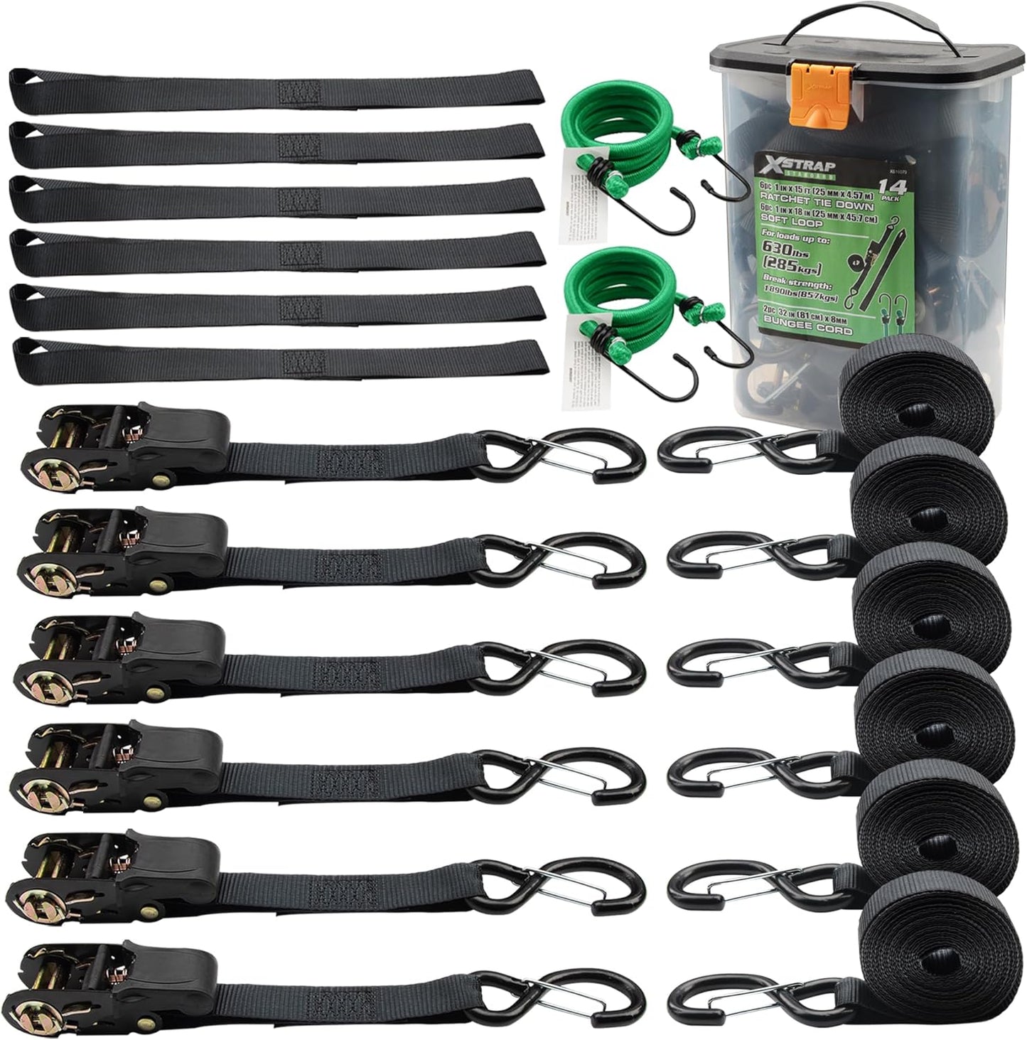 XSTRAP STANDARD Ratchet Tie Down Straps - Secure Your Cargo