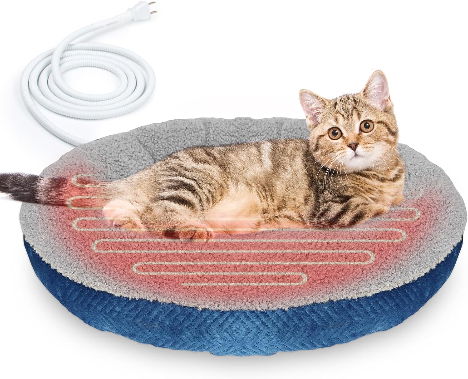Heated Cat Beds for Indoor Cats - Super Soft & Cozy Design