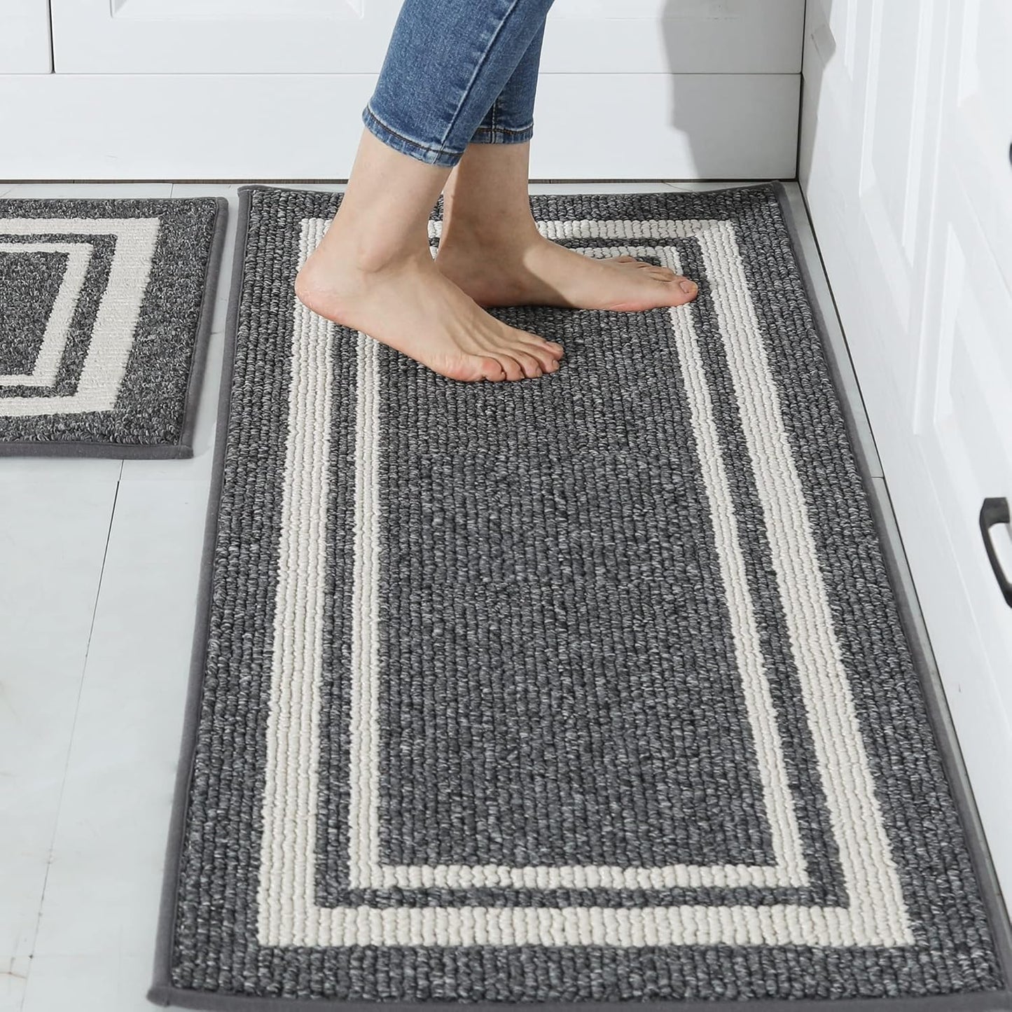 COSY HOMEER Kitchen Rugs Non-Slip Thick Polypropylene Mats