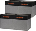 HNZIGE Storage Baskets Set of 4 for Organizing Home and Office