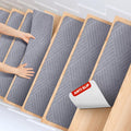 Non-Slip Carpet Stair Treads 8 x 30 in, 15 Pack - Safe Indoor Runner