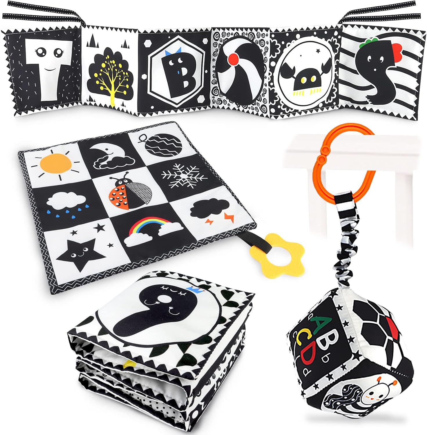 High Contrast Baby Toy Set by KUANGO