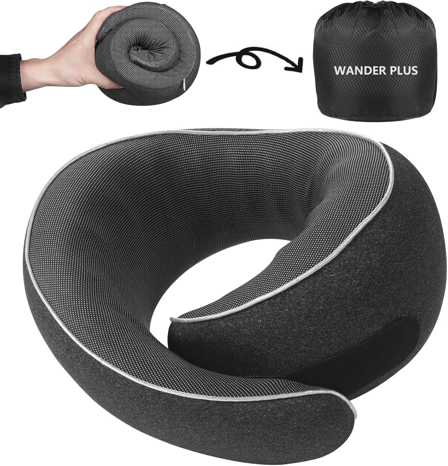 WANDER PLUS Genuine Travel Pillow for Comfortable Air Travel
