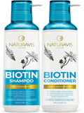 Biotin Shampoo and Conditioner Set with Castor Oil - Boosts Volume