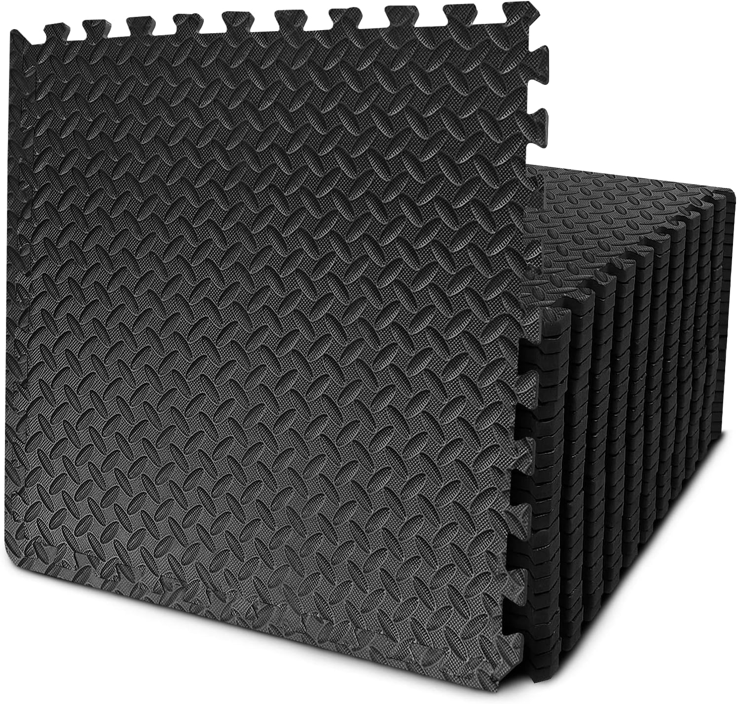 BEAUTYOVO Puzzle Exercise Mat: Interlocking Foam Gym Flooring