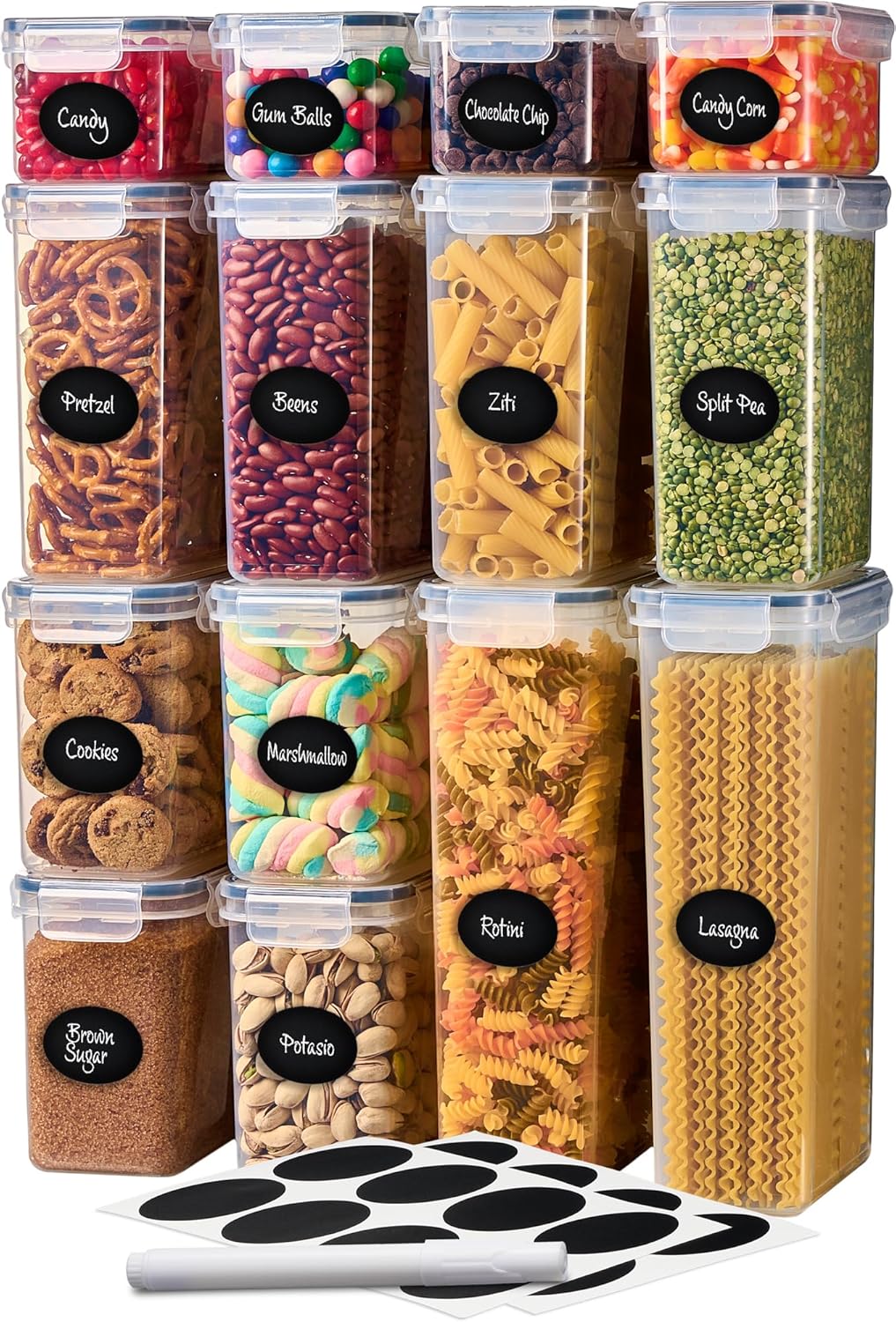 Airtight Food Storage Containers Set for Pantry Organization