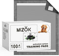 MIZOK Black Charcoal Dog Pee Pads Extra Large 28 x34 100 Count