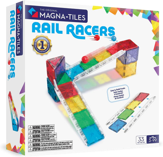 MAGNA-TILES Rail Racers 33-Piece Magnetic Construction Set Review