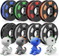 CREALITY 250g PETG Filament Bundle 8 Colors 2kg - Versatile 3D Print
