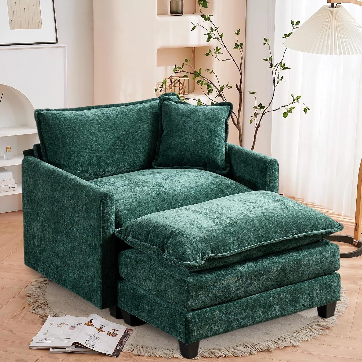 SoarFlash Chenille Sectional Sofa: Modern Comfort for Living Room